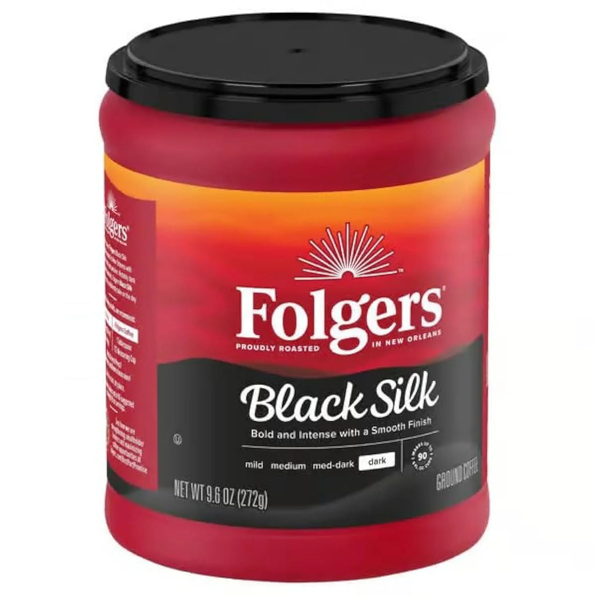 Folgers black silk dark roast ground coffee 9.6 oz