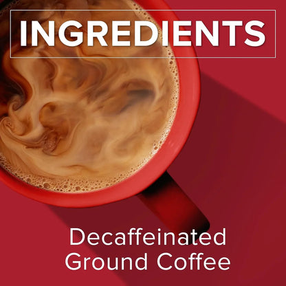 Folgers Classic Decaf Ground Coffee, Medium Roast, 6 Canisters