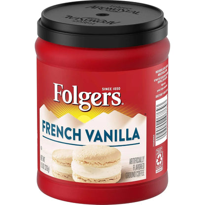 Folgers French Vanilla Flavored Ground Coffee, 11.5 Ounces
