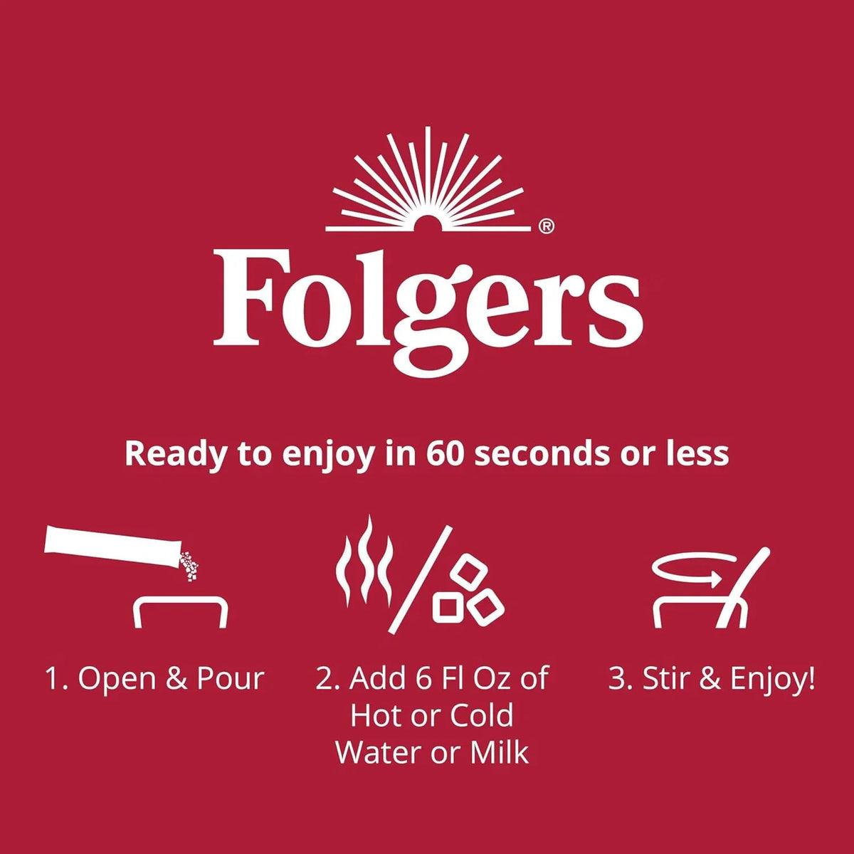 Folgers Black Silk Instant Coffee, Dark Roast, 6 Jars