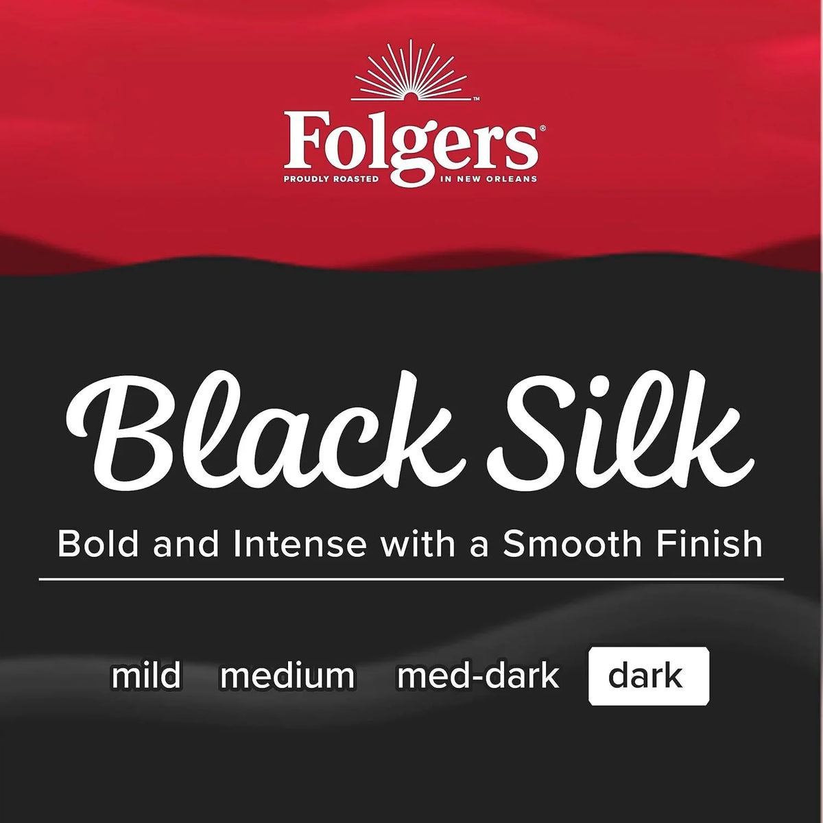 Folgers Black Silk Coffee, Dark Roast, Keurig K-Cup Pods, 128 Count