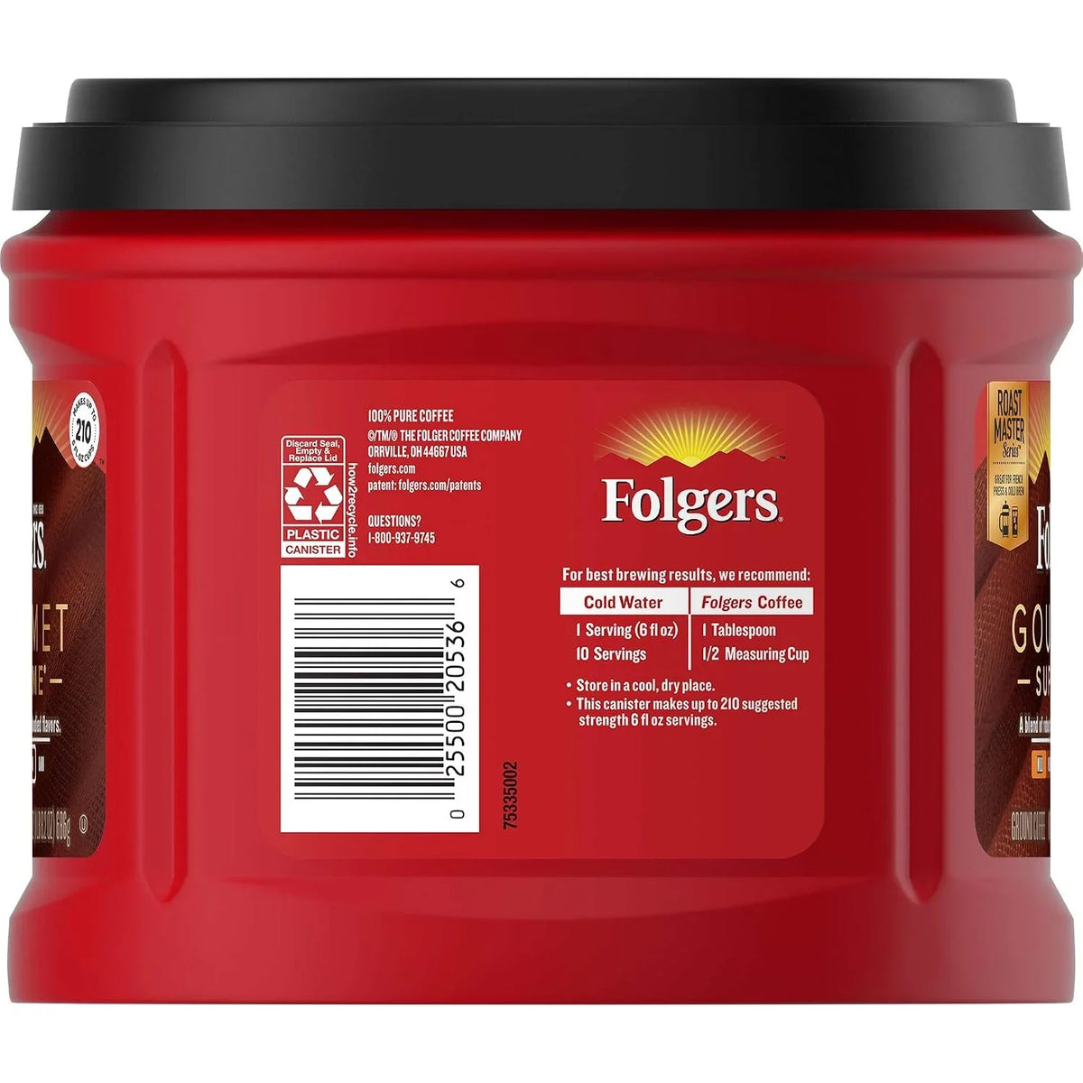 Folgers Gourmet Supreme Medium Dark Roast Ground Coffee, 24.2 Ounces