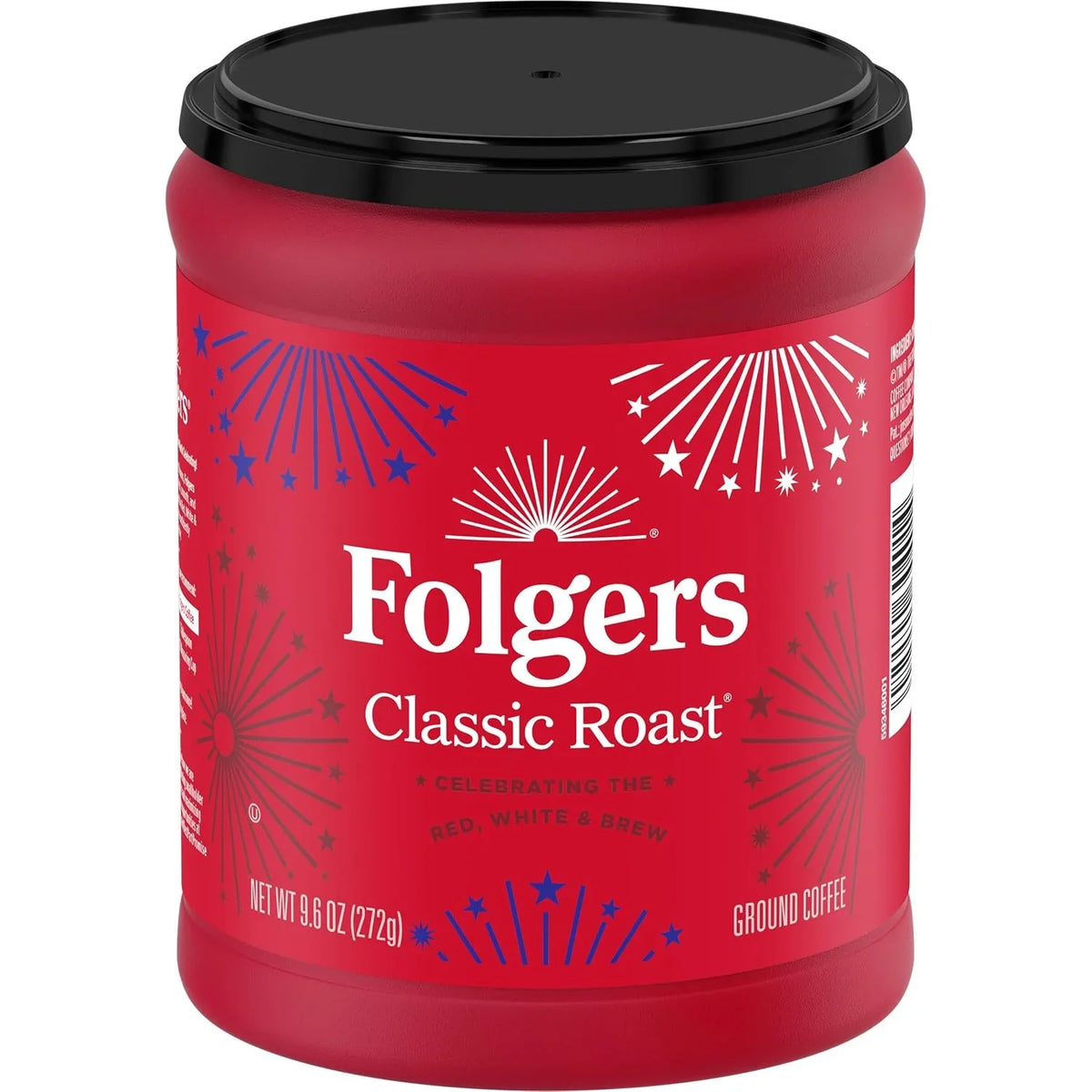 Folgers Classic Roast Ground Coffee, Medium Roast, 9.6 Oz. Canister