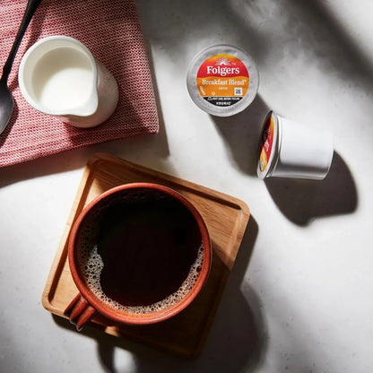 Folgers Breakfast Blend Coffee, Mild Roast, Keurig K-Cup Pods, 60 Count