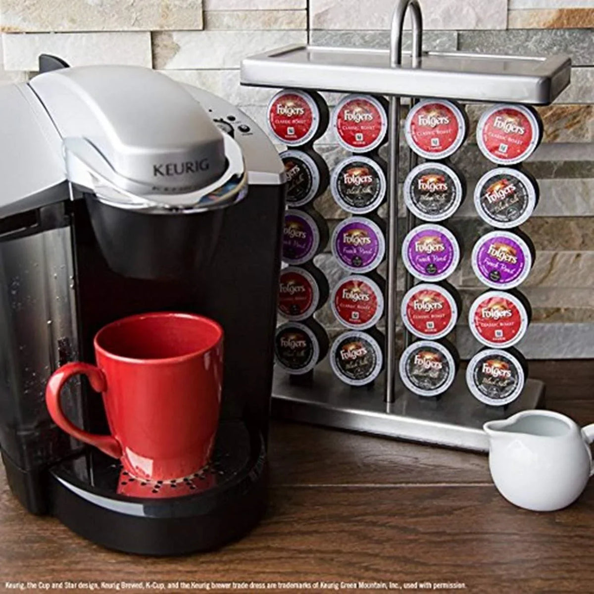 Folgers Caramel Drizzle Flavored Coffee, 12 K Cups for Keurig Coffee Makers