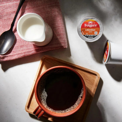 Folgers Colombian Coffee, Medium Roast, Keurig K-Cup Pods, 72 Count